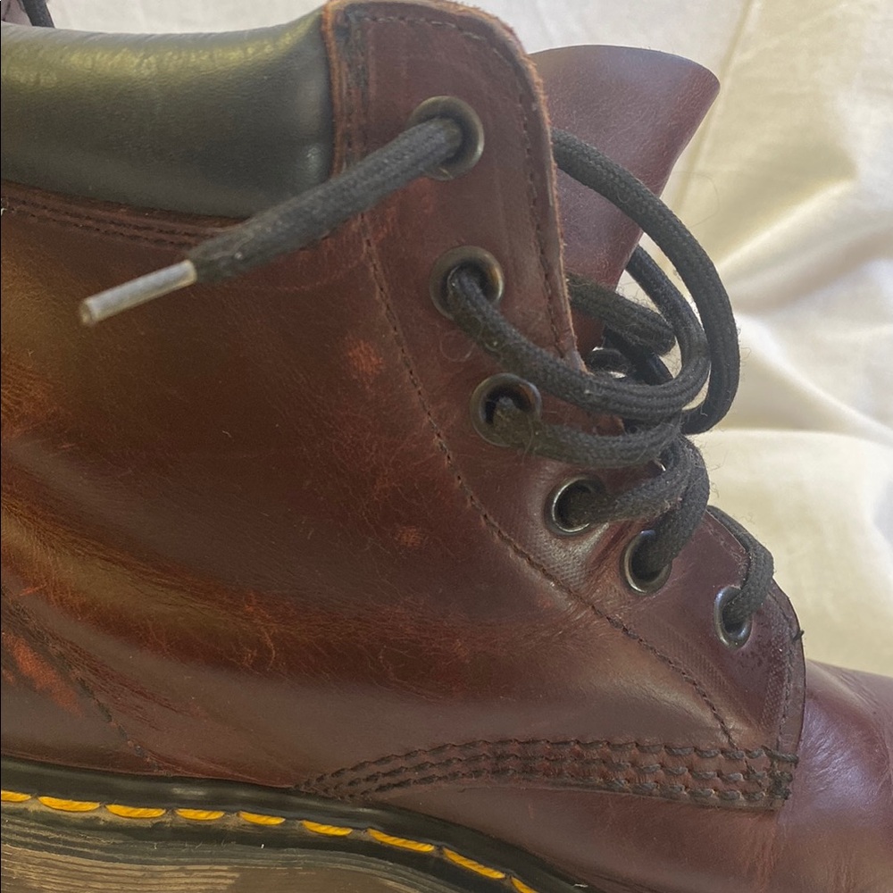Dr. Martens Brown Leather Lace-Up Boots - Picture 5 of 12